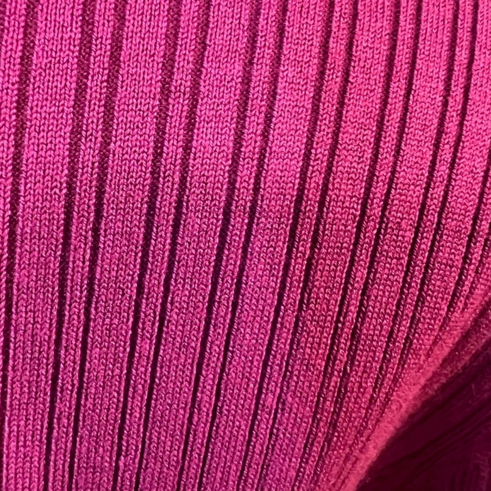 Marled Purple Cowl Neck Sweater Ribbed Knit - Picture 3 of 6
